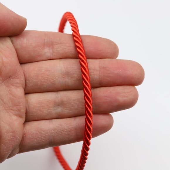 Read Choker Necklace 5mm rope Thread Choker Adjustable 13' -17' - Picture 4 of 8